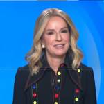 Jennifer’s black button-embellished shirt on Good Morning America