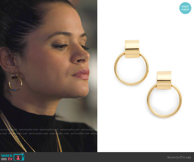 Jenny Bird Faye Knocker Earrings worn by Mel Vera (Melonie Diaz) on Charmed