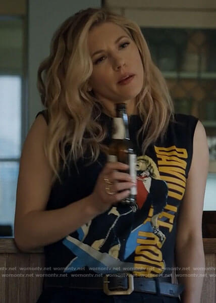 Jenny's David Lee Roth t-shirt on Big Sky