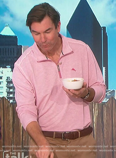 Jerry’s pink shirt on The Talk