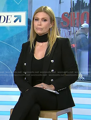 Jill’s black double breasted blazer on Today