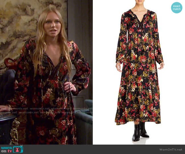 Cotton Maxi Boho Dress by Johnny Was worn by Abigail Deveraux (Marci Miller) on Days of our Lives