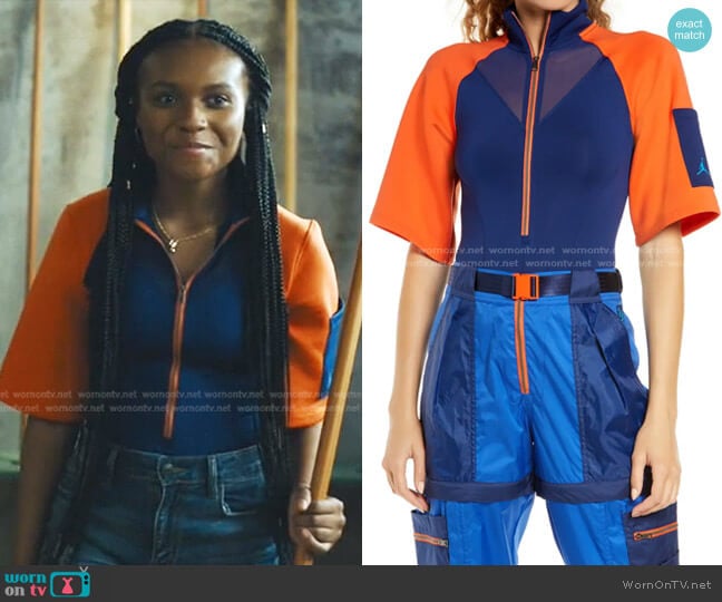 WornOnTV: Naomi's multicolor ruched mesh top on Naomi, Kaci Walfall