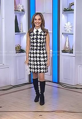 Joy Bauer's houndstooth dress on Today