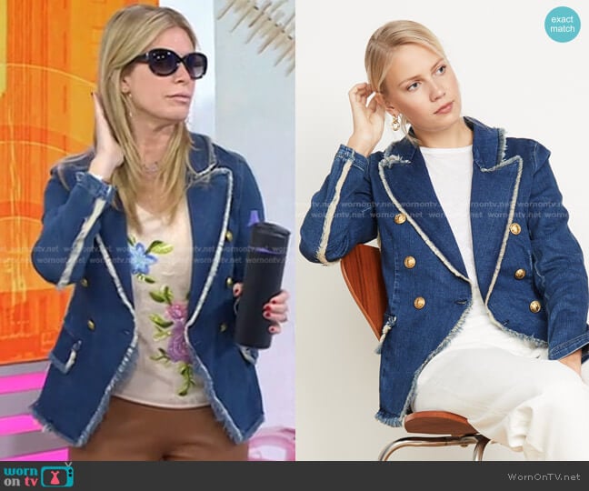 Kaydence Fray Jacket by L'Agence worn by Jill Martin on Today