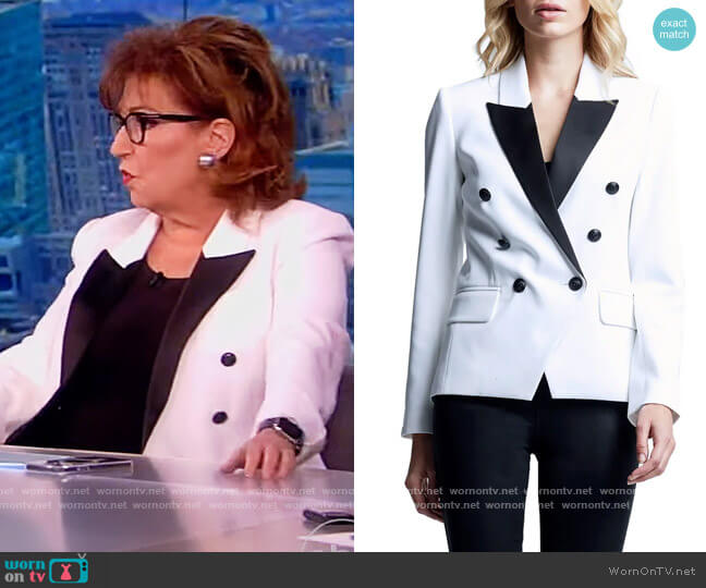 Kenzie Contrast Lapel Blazer by L'Agence worn by Joy Behar on The View