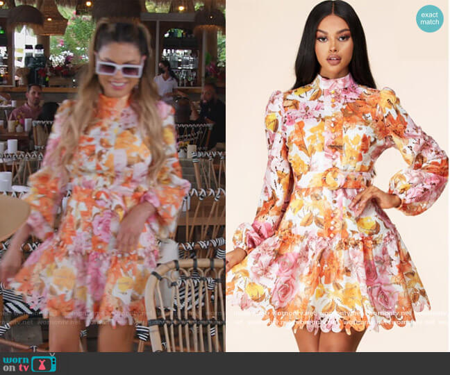 Floral Crochet Dress by Latiste worn by Adriana de Moura  on The Real Housewives of Miami