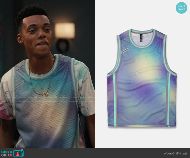 Legends Crossover Jersey in Gradient Burst Gray worn by Will Smith (Jabari Banks) on Bel-Air