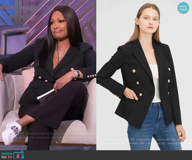 WornOnTV: Garcelle’s black double breasted blazer on The Real ...