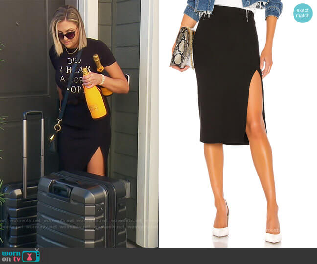 Aubrey Midi Skirt by Lovers and Friends worn by Gina Kirschenheiter  on The Real Housewives of Orange County
