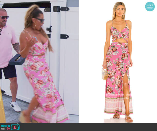 WornOnTV: Dolores\'s pink floral cutout dress on The Real Housewives of New  Jersey | Dolores Catania | Clothes and Wardrobe from TV