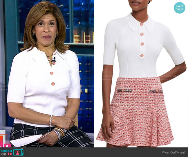 Millenium Rib Sweater by Maje worn by Hoda Kotb on Today