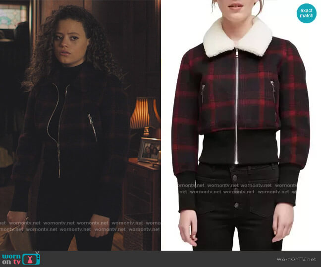 Maje Bloppane Jacket worn by Maggie Vera (Sarah Jeffery) on Charmed