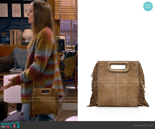 Maje Suede Fringe Crossbody worn by Meredith (Leighton Meester) on How I Met Your Father