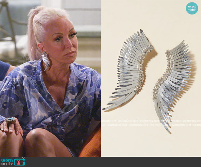 Metallic Madeline Earrings by Mignonne Gavigan worn by Margaret Josephs on The Real Housewives of New Jersey