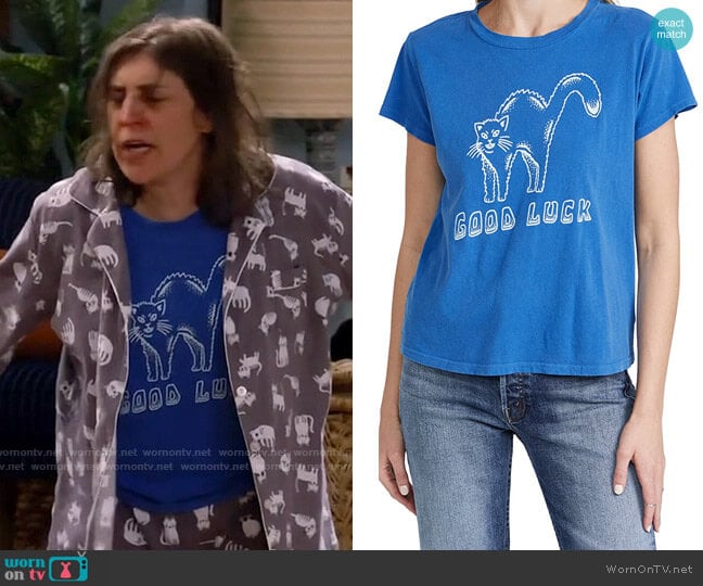 Mother Boxy Goodie Goodie Tee worn by Kat Silver (Mayim Bialik) on Call Me Kat