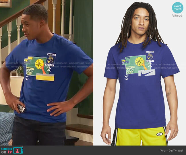 Basketball T-Shirt by Nike worn by Booker Baxter (Issac Ryan Brown) on Ravens Home