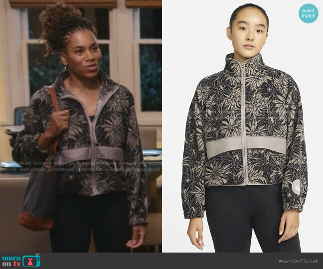 Sportswear Jacket by Nike worn by Maggie Pierce (Kelly McCreary) on Greys Anatomy