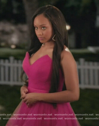 Olivia's pink tulle gown on Black-ish