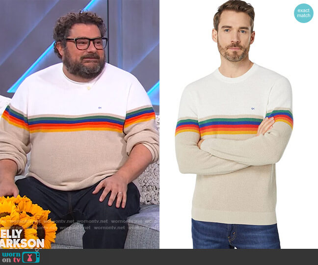 Nostalgic Sweater by Outerknown worn by Bobby Moynihan on The Kelly Clarkson Show