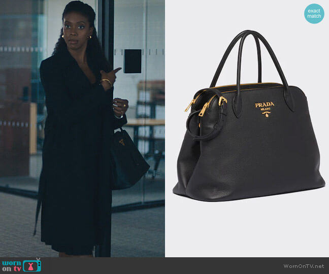 Leather Handbag by Prada worn by Kate Sacker (Condola Rashad) on Billions