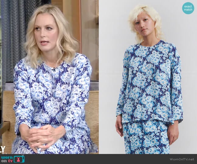 Spright Top by Rachel Comey worn by Ali Wentworth on Live with Kelly and Mark