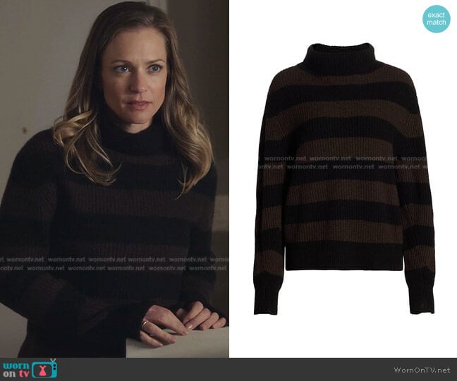 Pierce Cashmere Turtleneck Sweater by Rag & Bone worn by AJ Cook on 9-1-1