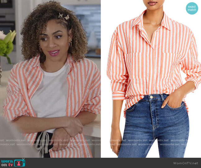 Naomi Button Up Shirt by Rahi worn by Patience (Chelsea Tavares) on All American