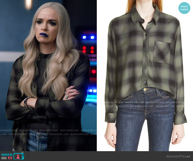 Rails Hunter Shirt in Moss Ash worn by Caitlin Snow (Danielle Panabaker) on The Flash