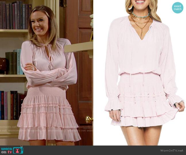 WornOnTV: Abby’s light pink ruffled dress on The Young and the Restless ...