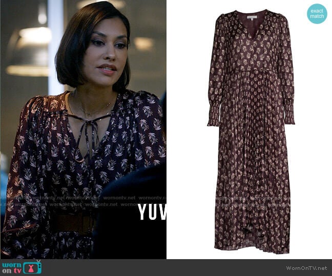 Rebecca Taylor Zia Fleur Dress worn by Ren (Janina Gavankar) on Big Sky