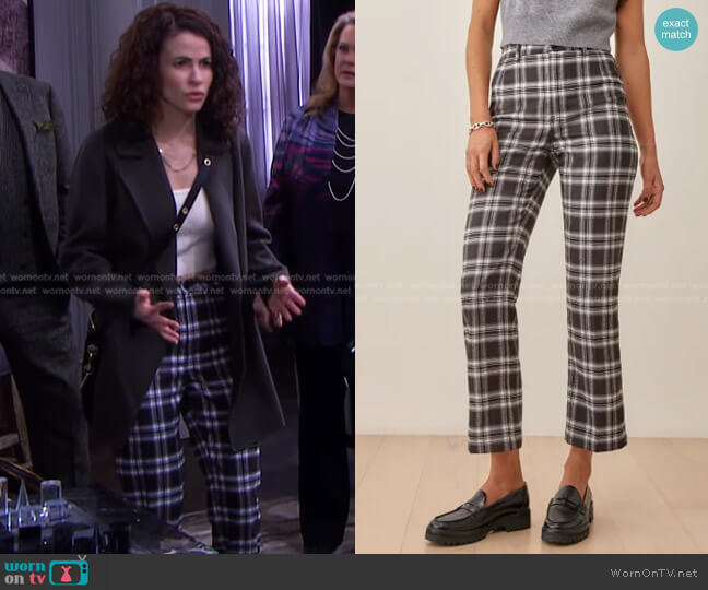 Franklin Pant by Reformation worn by Sarah Horton (Linsey Godfrey) on Days of our Lives