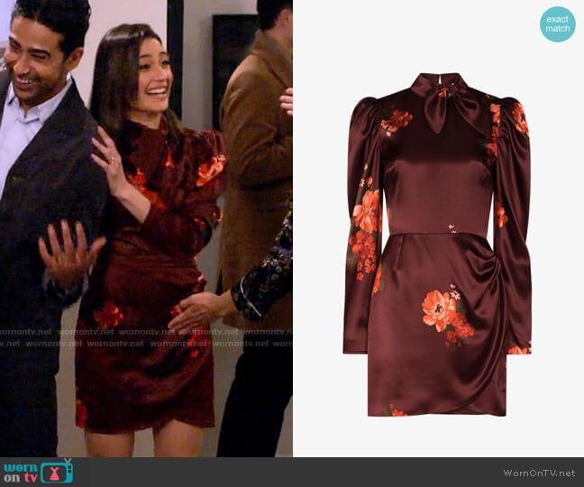 Reformation Livie Dress in Azusa worn by Hannah (Ashley Reyes) on How I Met Your Father