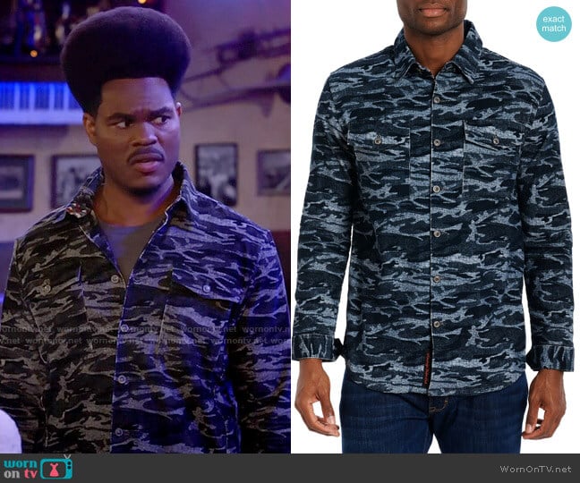 WornOnTV: Carter’s camo button down shirt on Call Me Kat | Julian Gant ...