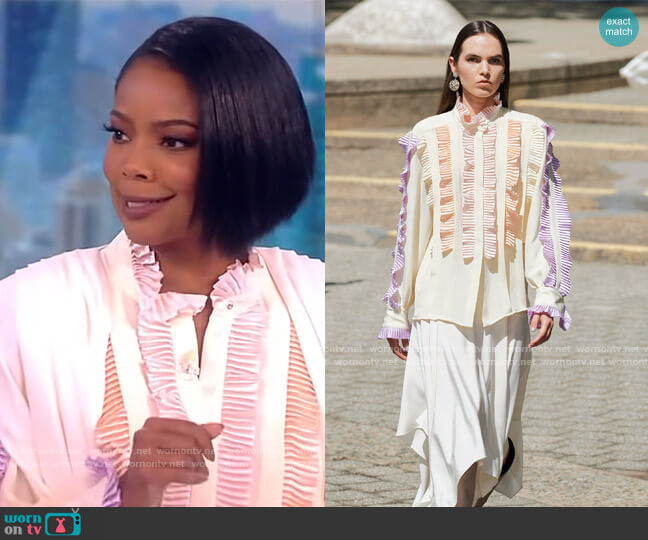 2022 Spring Summer Collection by Rodarte worn by Gabrielle Union on The View