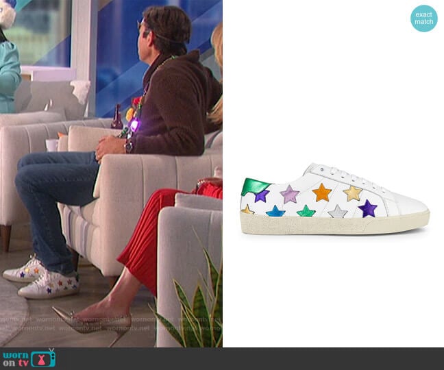 Star Sneakers by Saint Laurent worn by Jerry O'Connell on The Talk