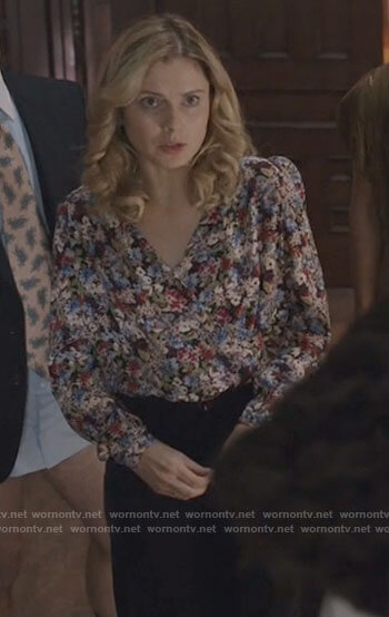 Sam's floral blouse on Ghosts