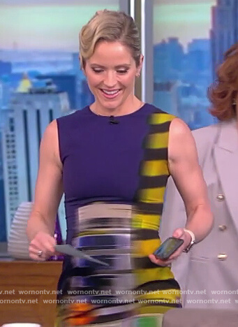 Sara’s sleeveless tie dye dress on The View