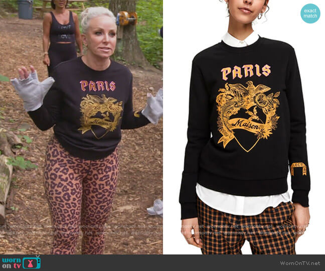 Paris Sweatshirt by Scotch and Soda worn by Margaret Josephs  on The Real Housewives of New Jersey