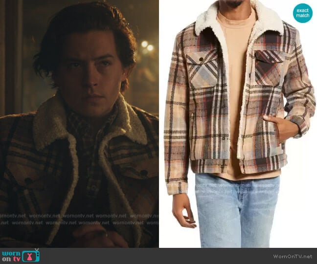 Teddy Trucker Jacket by Scotch and Soda worn by Jughead Jones (Cole Sprouse) on Riverdale