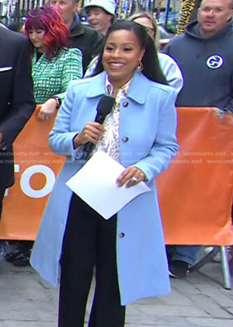 Sheinelle’s blue coat on Today