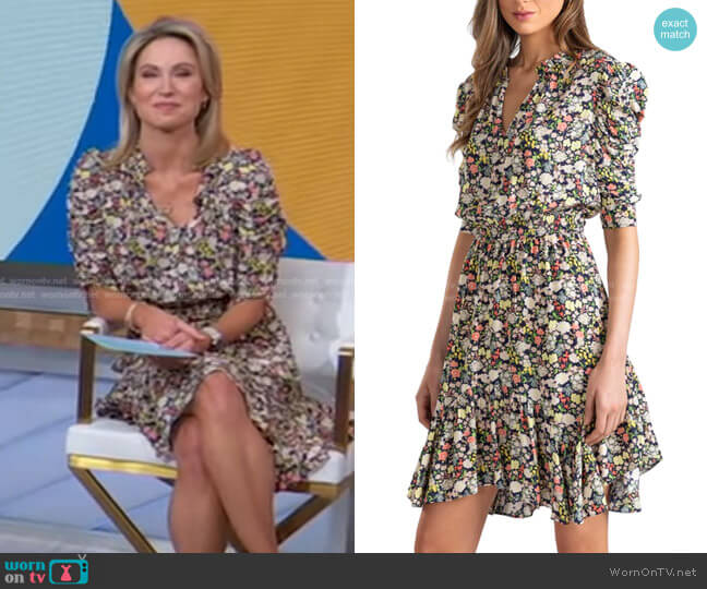Rena Dress by Shoshanna worn by Amy Robach  on Good Morning America