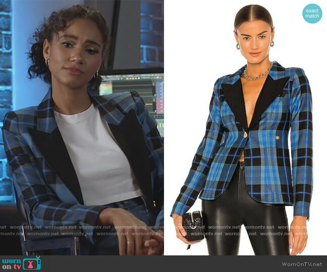 Patch Pocket Duchess Blazer by Smythe worn by Layla Keating (Greta Onieogou) on All American