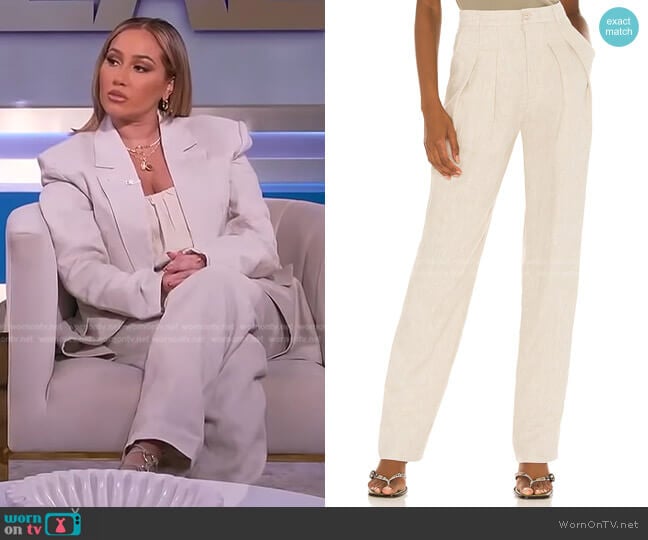 Coraline Pant by Song of Style worn by Adrienne Houghton on The Real