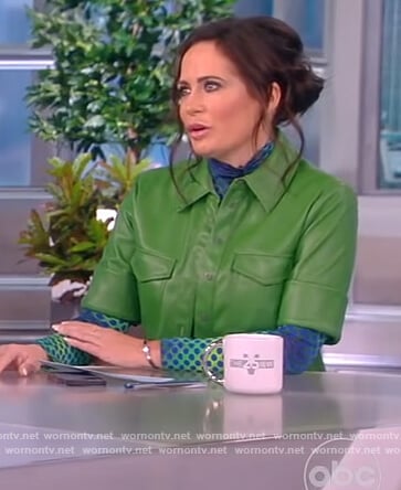 Stephanie Grisham’s geometric ombre top on The View