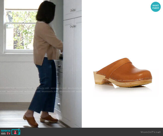 Swedish Hasbeens Husband Clogs worn by Jodie (Ginnifer Goodwin) on Pivoting