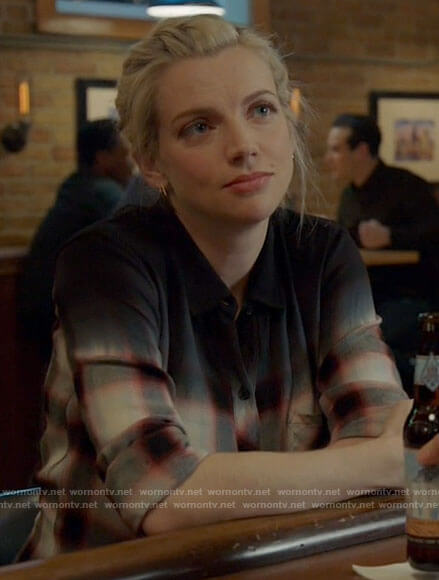 Sylvie’s plaid ombre shirt on Chicago Fire