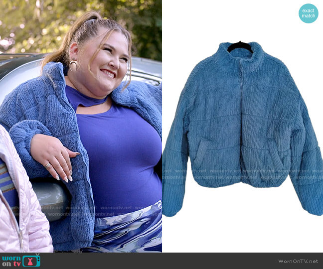 Target Wild Fable Cord Puffer Jacket worn by Felicia O'Brien (Lily Mae Harrington) on Single Drunk Female