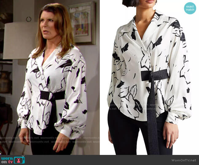 Ted Baker Eddith Blouse worn by Sheila Carter (Kimberlin Brown) on The Bold and the Beautiful