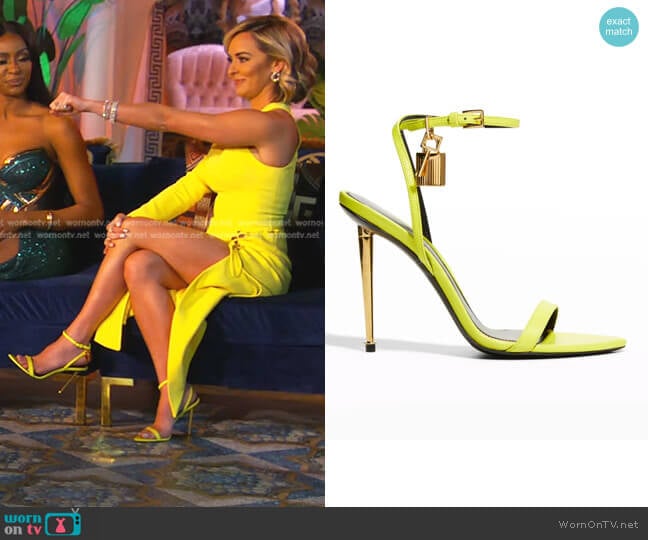 Lock Stiletto Sandals by Tom Ford worn by Nicole Martin (Nicole Martin) on The Real Housewives of Miami